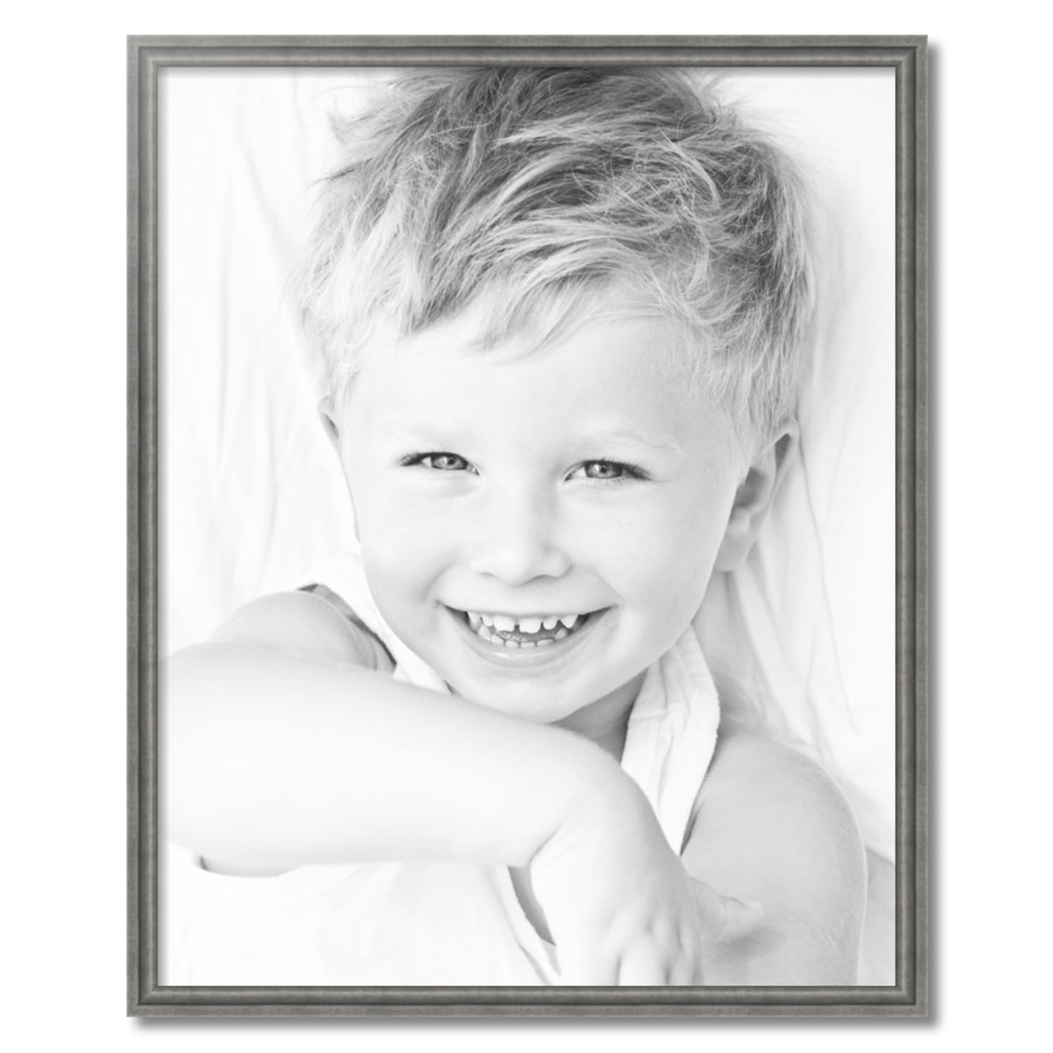 ArtToFrames 29x36 Inch Silver Picture Frame - 1.25 Inch MDF Poster Frame in Muted Cold Silver | Perfect for Wall Art, Photos & Home Decor | Includes Economy Acrylic & Ready to Hang