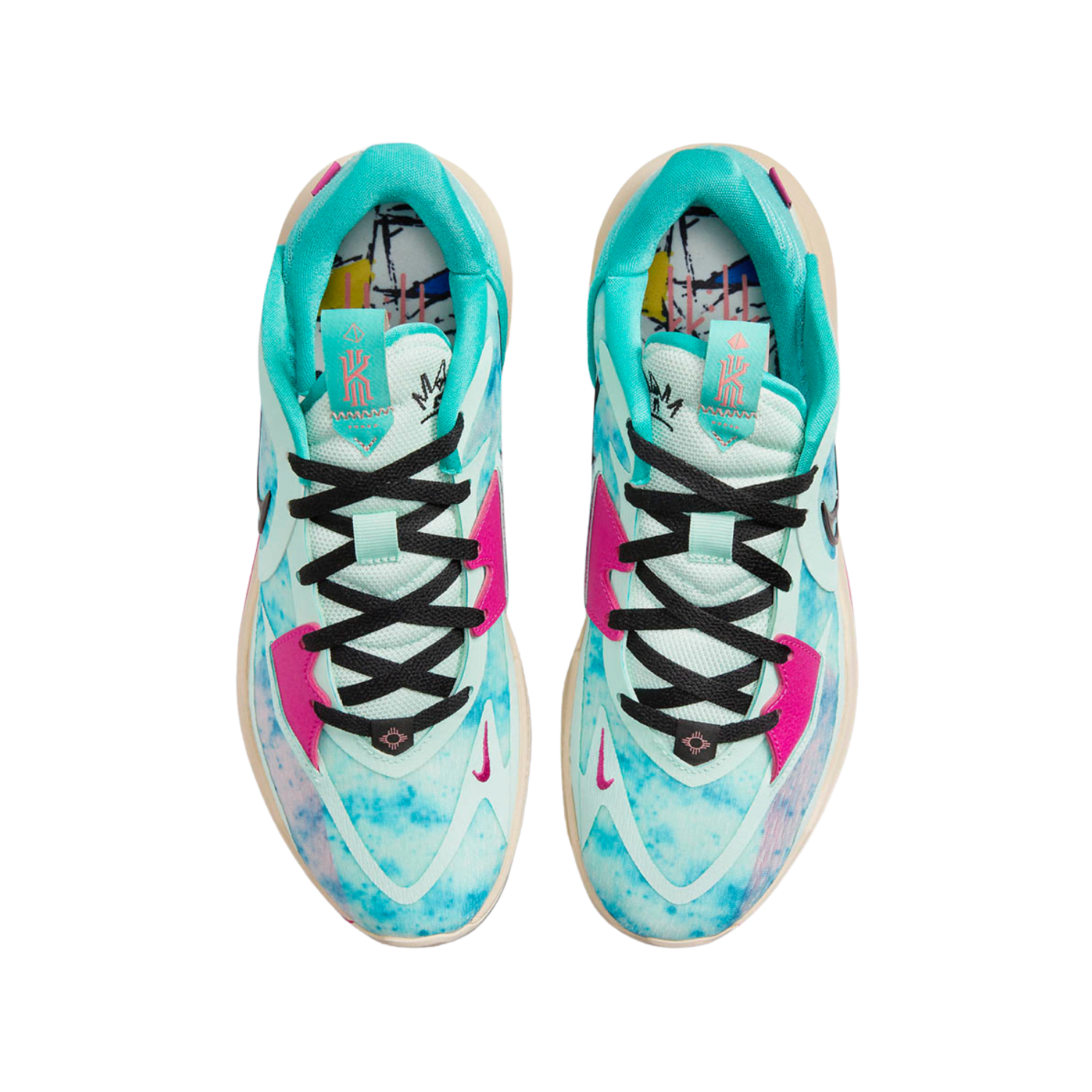 Nike Kyrie Low 5 Basketball Shoes - Community Blue/Pink Cream - Men's Performance Sneakers for Court & Street Wear