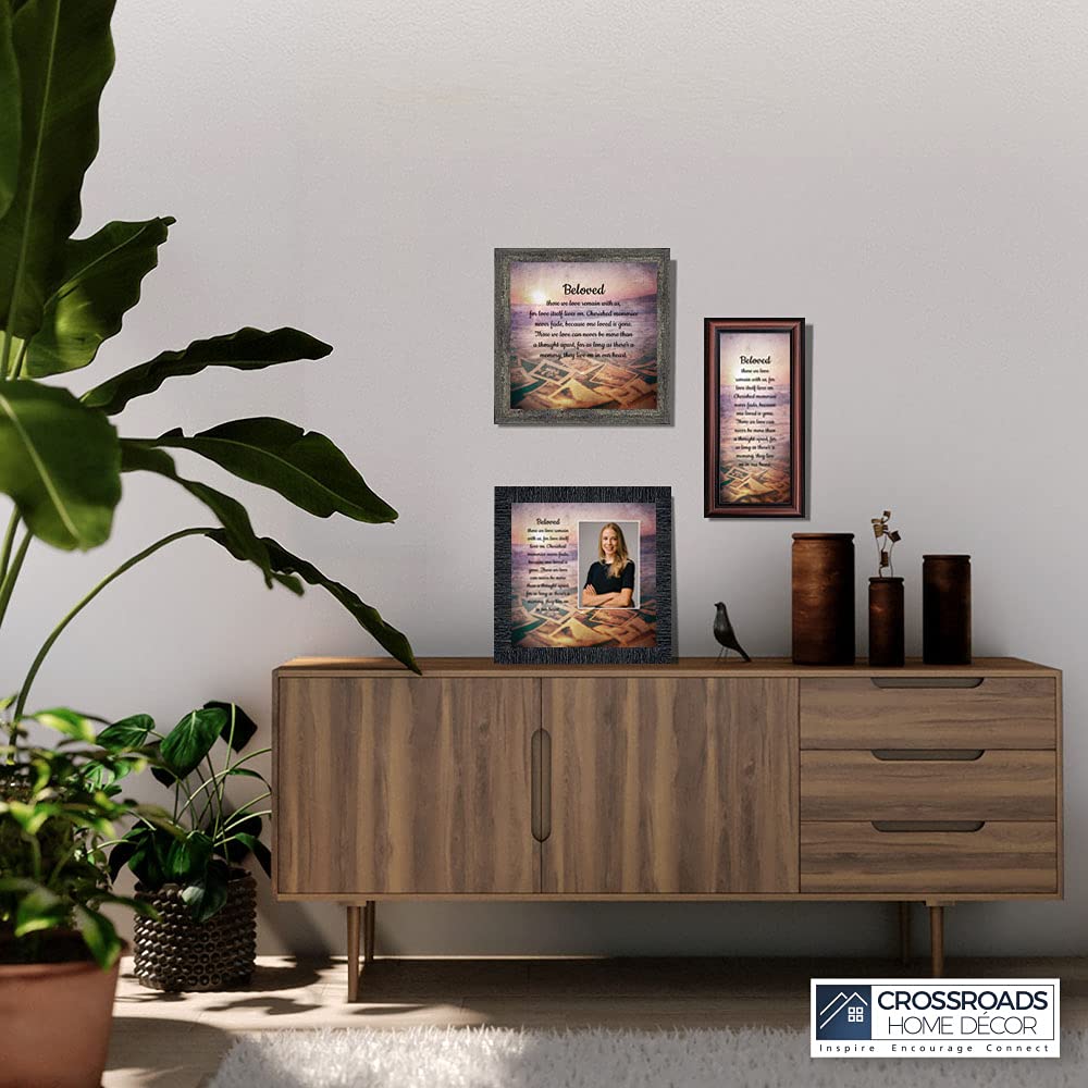 Crossroads Home Décor Memorial Photo Frame - Cherished Memories of Loved Ones, 8676BW - Perfect for Displaying Family Photos & Honoring Special Moments