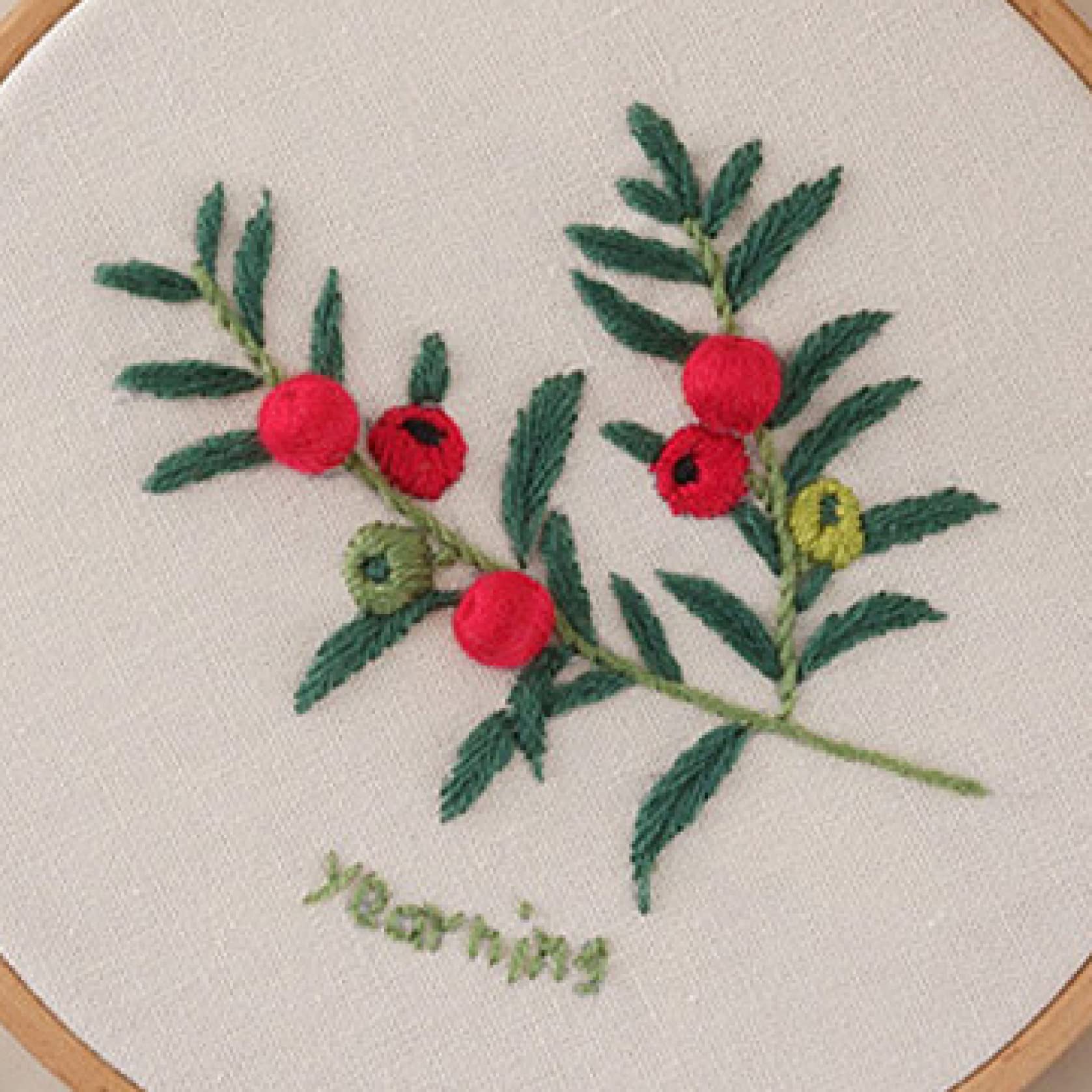 Beginner Embroidery Kit with Flowers Stamped Pattern - Includes Fabric, Threads & Tools for Cross Stitch - DIY Home Decor & Thoughtful Gift Idea (Hoop Not Included) - Perfect for Relaxation, Crafting & Personalized Handmade Gifts
