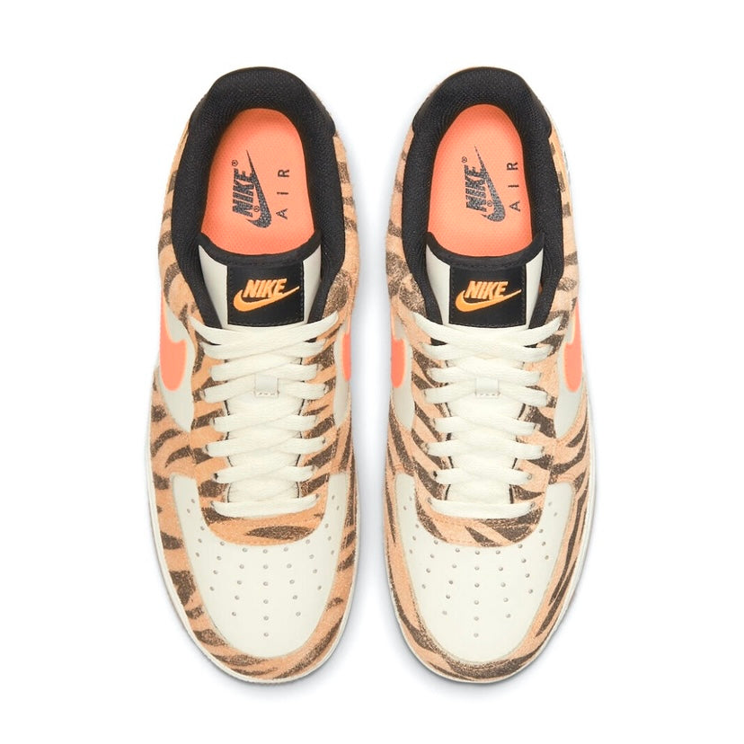 Nike Air Force 1 Low Sneakers - Coconut Milk/Atomic Orange Colorway | Men's Casual Shoes for Everyday Wear & Street Style