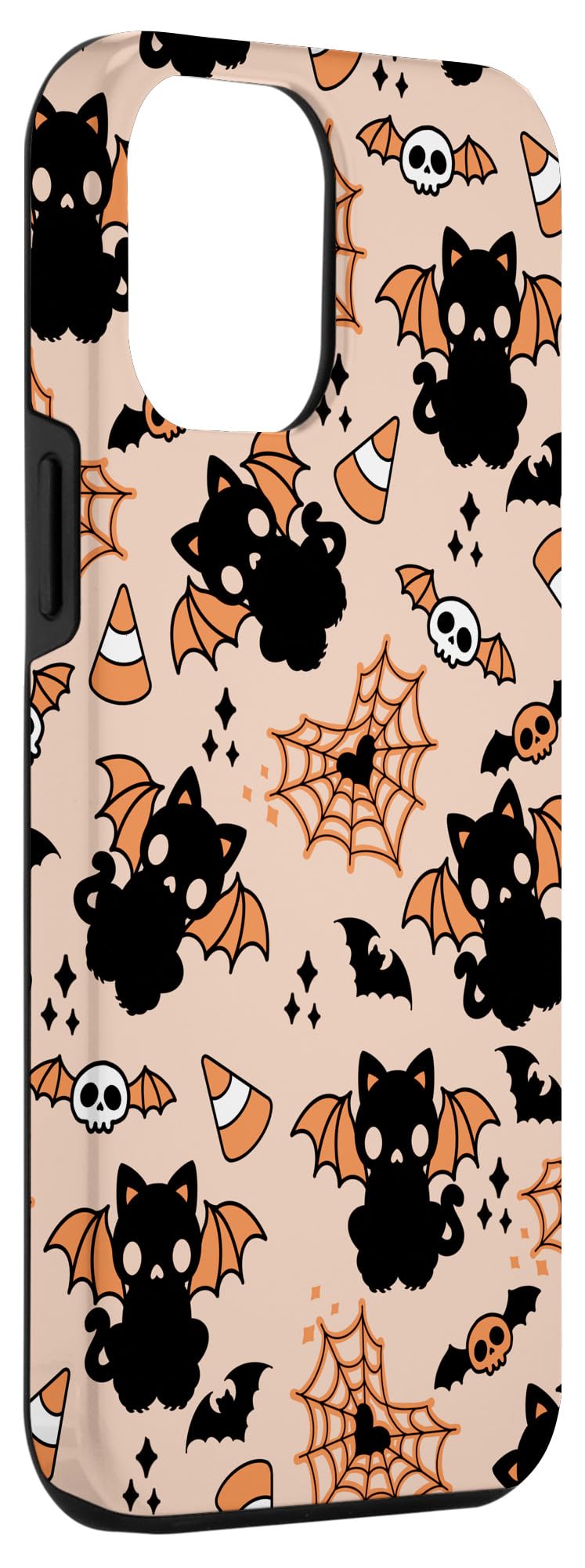 iPhone 12 Pro Max Case - Halloween Black Cat Witch Design, Vintage Doodle Style for Magical & Spiritual Protection | Perfect for Halloween Parties, Witchcraft Enthusiasts & Gothic Fashion Lovers