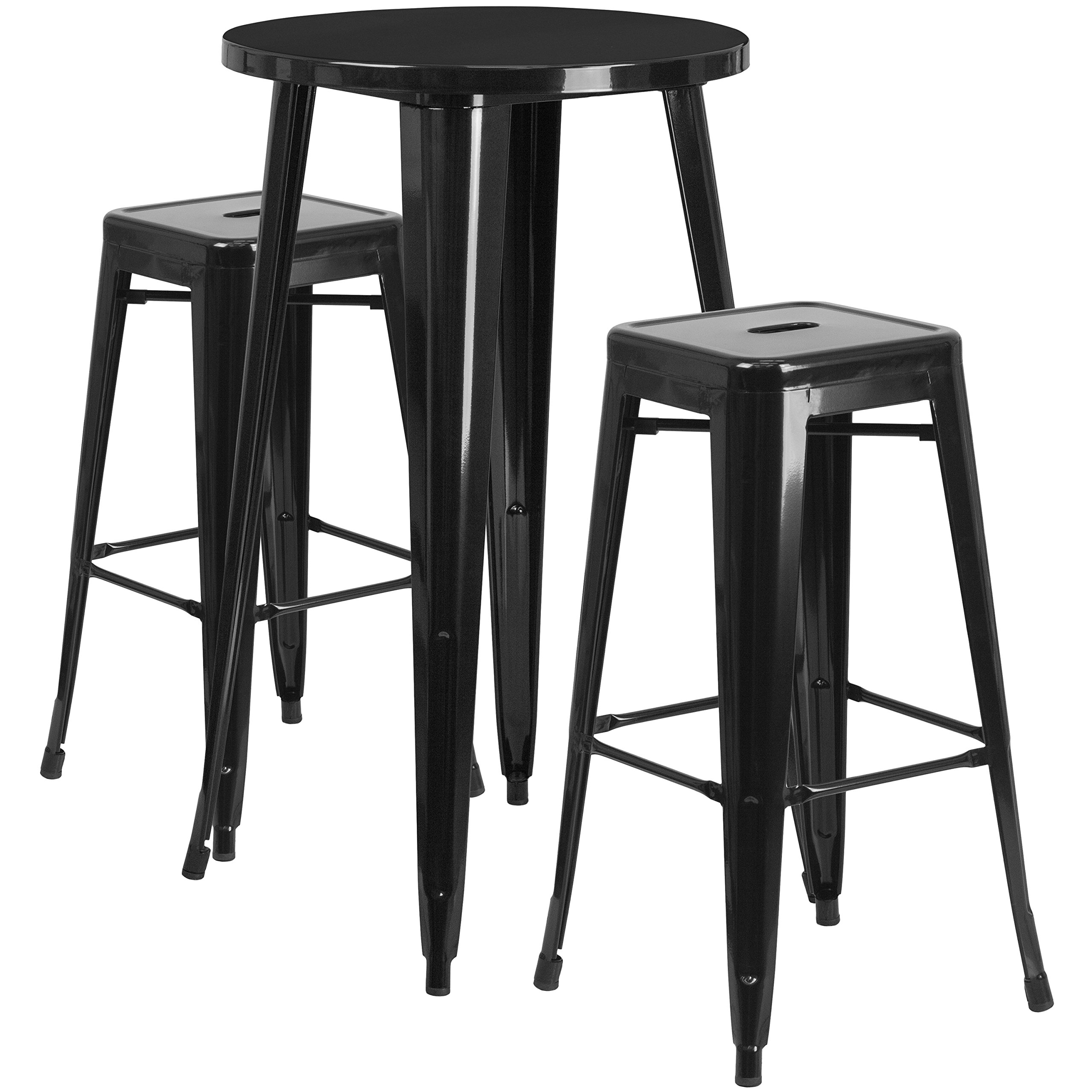 Merrick Lane Giosetta 3-Piece Bar Table Set - 24