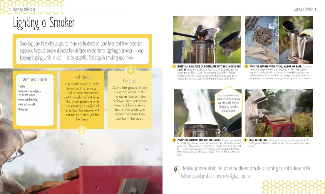 Beginner's Guide to Beekeeping Kit - Complete Starter Set for New Beekeepers | Hive Tools, Bee Suit & Smoker Included | Perfect for Backyard Honey Production & Pollination