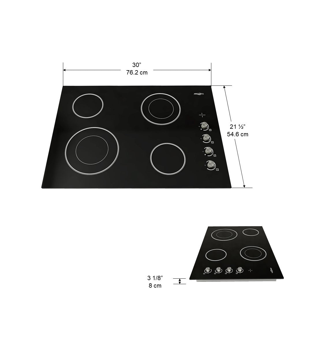 30 Inch Select Ceramic Cooktop - Smooth Electric Stove Top for Modern Kitchens | Perfect for Boiling, Frying & Simmering