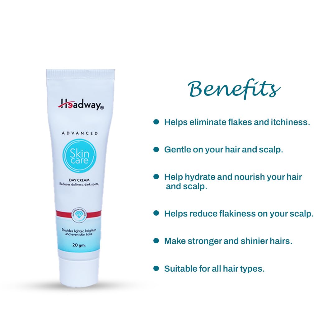 Headway Skin Care Cream for Glowing & Radiant Skin - SPF Sun Protection for Men & Women (Pack of 2) | Daily Moisturizer for Face & Body, Anti-Aging & Hydration