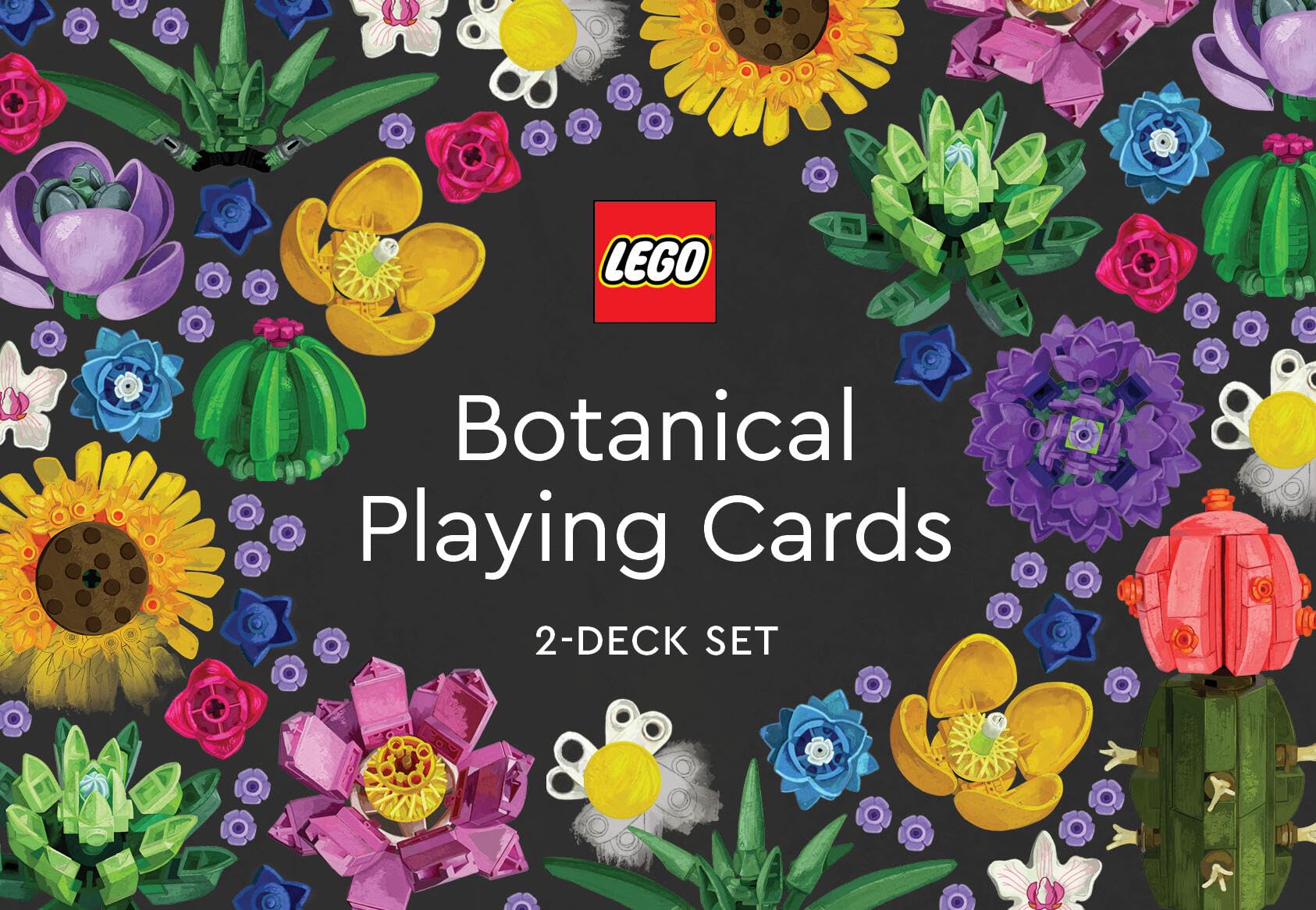 Chronicle Books LEGO® Botanical Playing Cards – Premium Collectible Deck for Card Games, Gifts & Home Decor | Perfect for Game Nights, Parties & LEGO® Fans