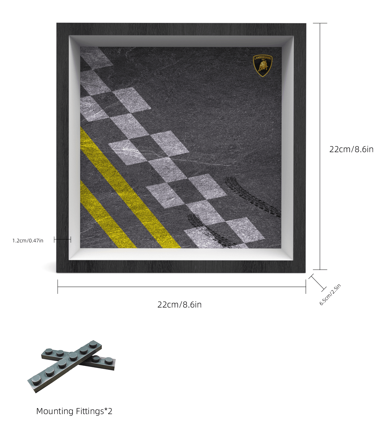 Lego Speed Champions Lamborghini Huracán Super Trofeo EVO 76899 Display Car Frame - Perfect for Showcasing Your Lego Model Car Collection at Home or Office
