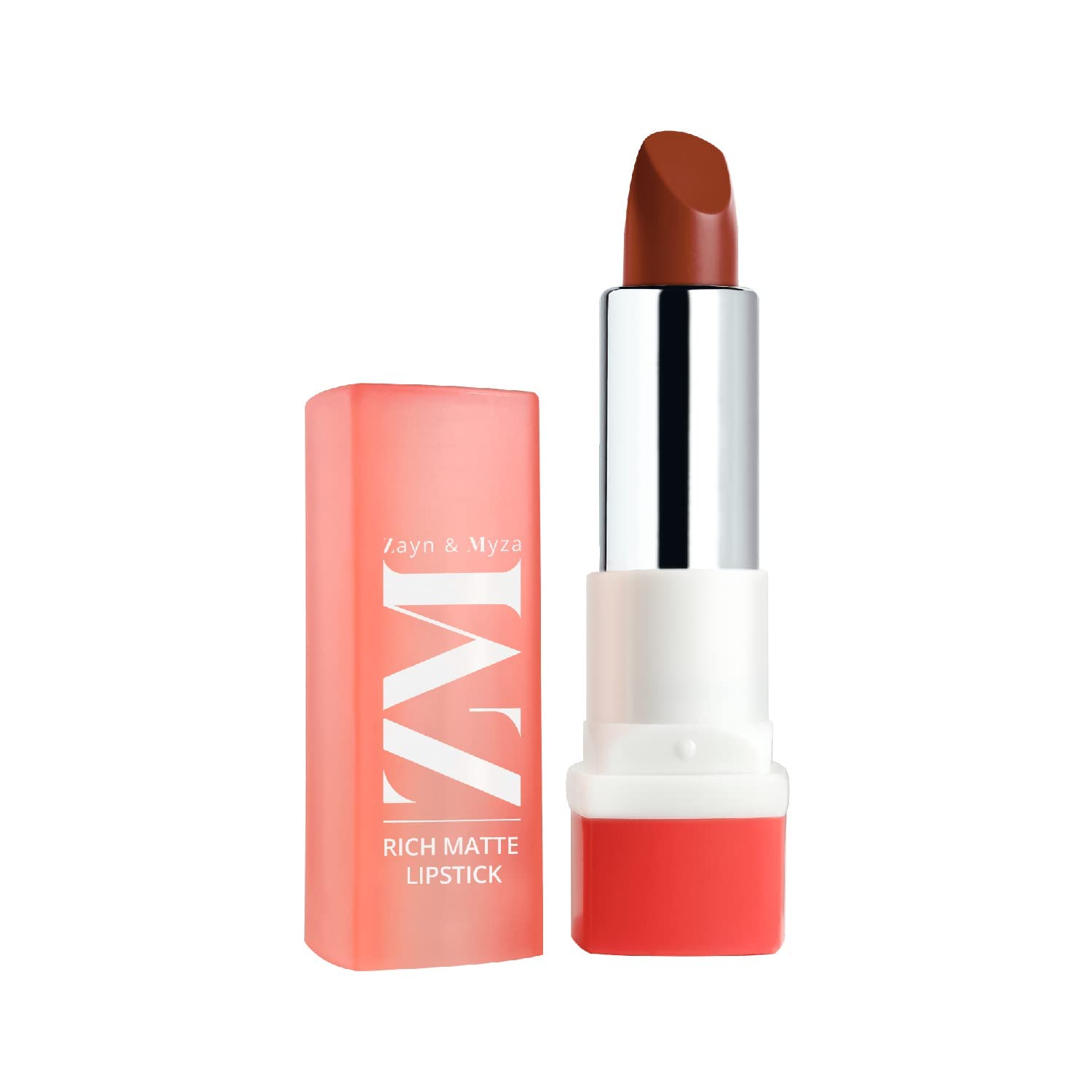 ZM Zayn & Myza Rich Matte Lipstick - Smooth, Lightweight, High Pigmentation with Argan Oil & Shea Butter (4.2g, Forbidden Red) | Long-Lasting Matte Finish for Day & Night Wear | Perfect for Parties, Dates & Professional Meetings