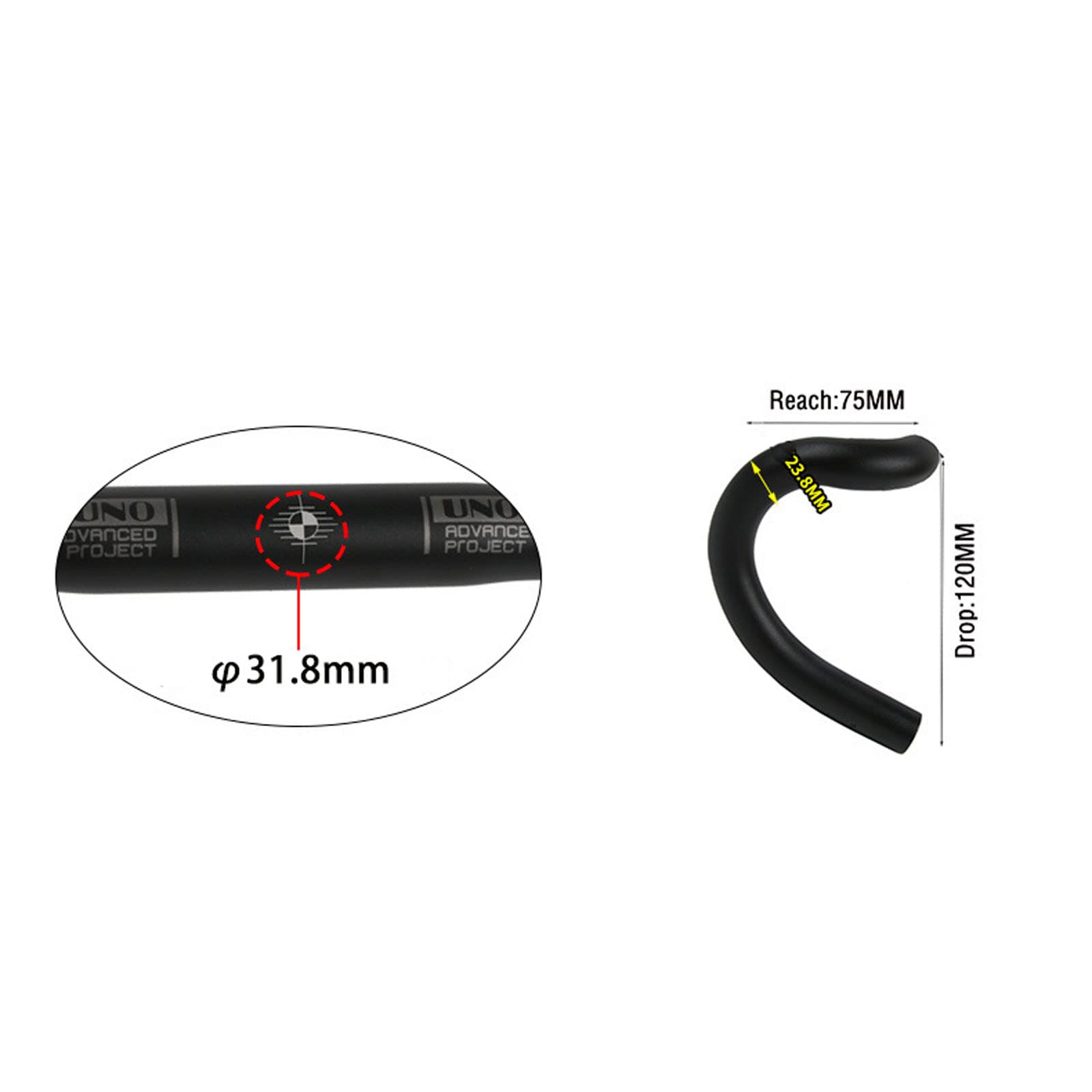 Lightweight Aluminum Alloy Bike Handlebar Riser Bar - Wide 3D Grip for Trekking, Mountain & Road Bikes | Perfect for Long-Distance Cycling & Off-Road Adventures