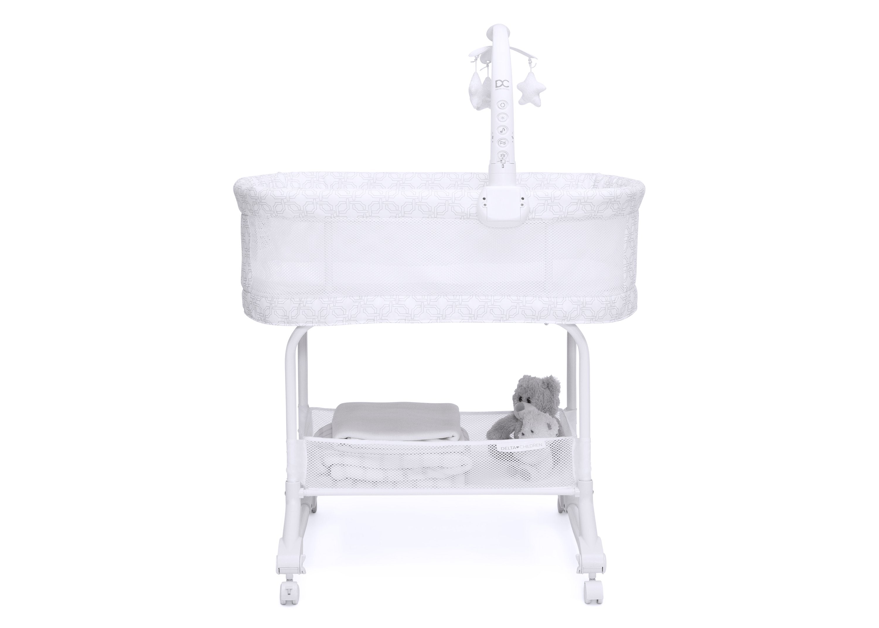 SleepCool Rocking Bassinet with Breathable Airflow Mesh - Portable Baby Crib for Nursery, Bedroom & Travel | Gentle Motion for Soothing Newborns