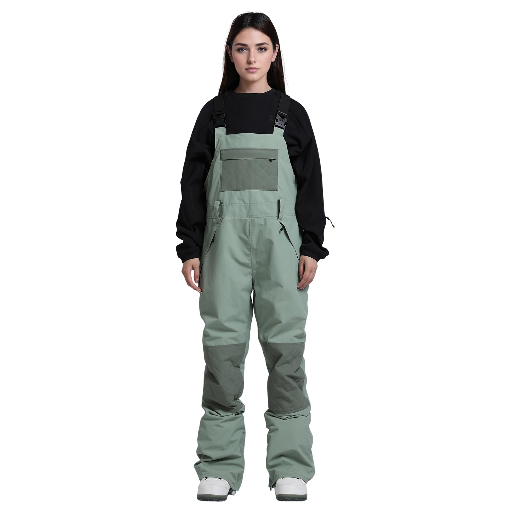 Women's Waterproof Snowboard Bib Overalls - Windproof Insulated Snow Pants for Skiing & Winter Sports | Warm Snowboarding Gear for Outdoor Adventures