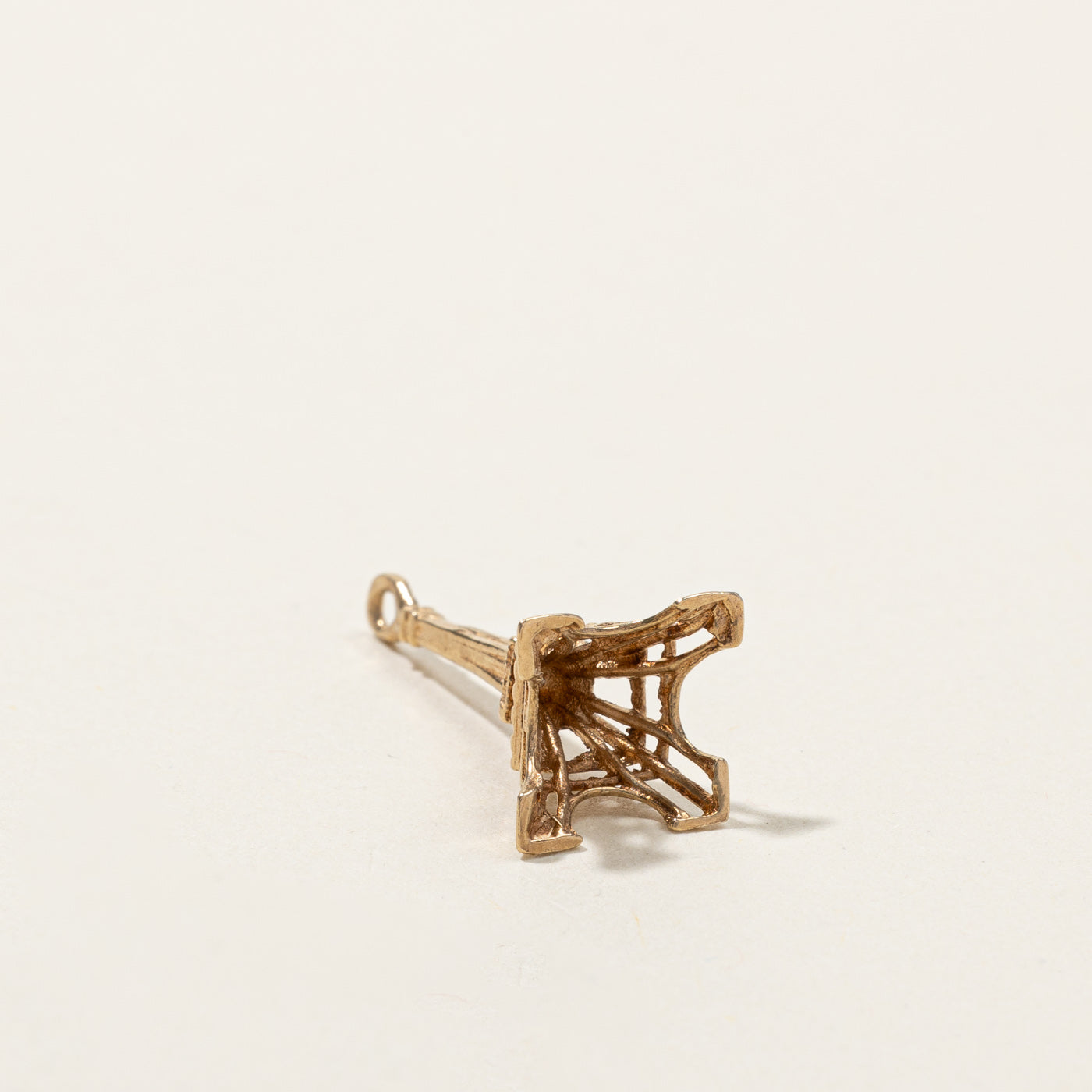 14K Gold Eiffel Tower Charm Pendant - Elegant Parisian Jewelry for Necklace & Bracelet - Perfect Gift for Travel Lovers & Francophiles