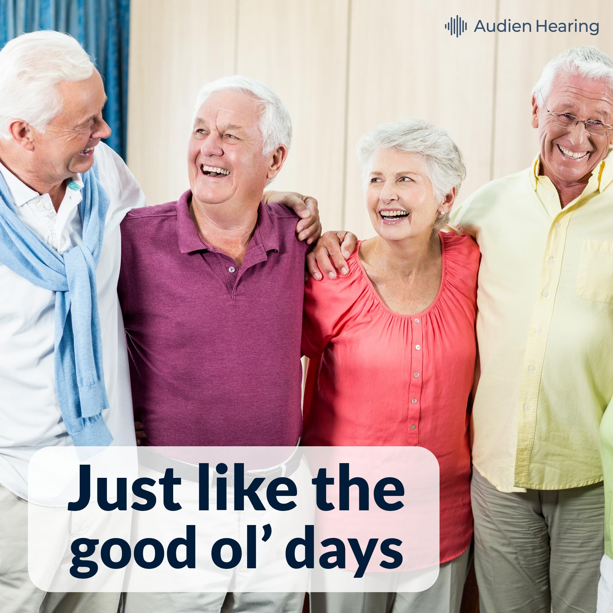 Audien ATOM 2 Wireless Rechargeable OTC Hearing Aid - Premium Comfort, Nearly Invisible Hearing Amplifier for Seniors & Adults - Perfect for TV Watching, Conversations & Outdoor Activities
