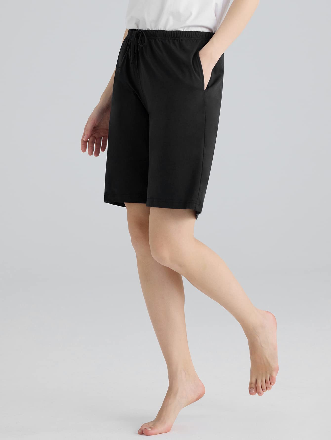 Latuza Women's Cotton Pajama Shorts - Soft Bermuda Sleep Shorts for Lounge, Nightwear & Summer Comfort | Breathable & Comfortable Sleepwear for Women