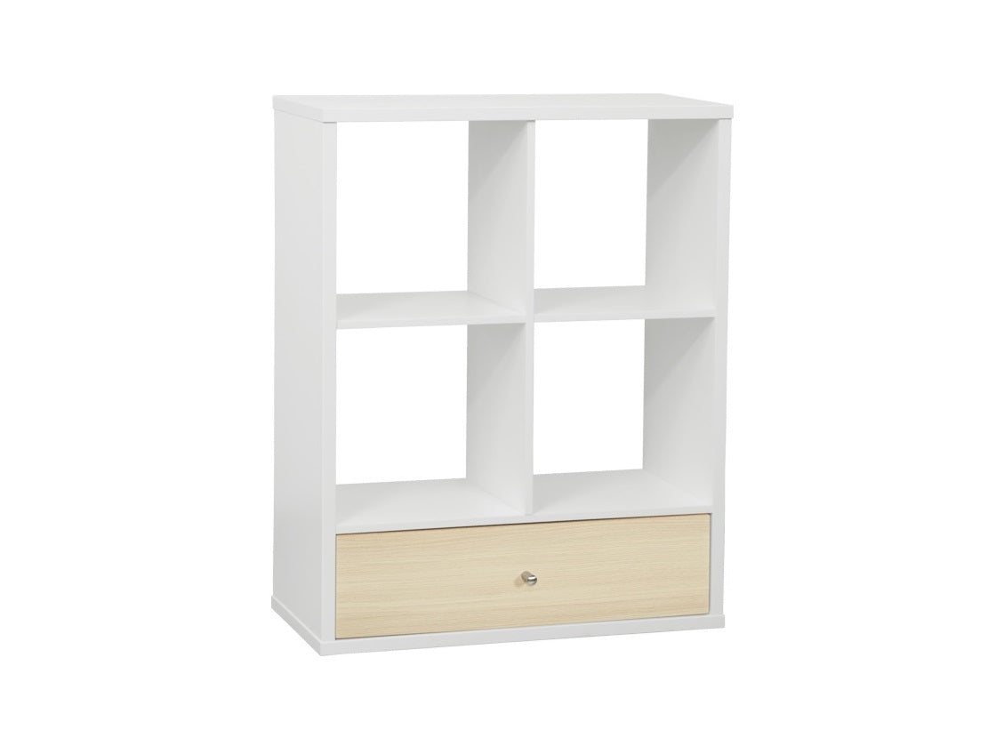 Cosmo 1 Drawer Small Bookcase - Compact Storage Solution for Books, Toys & Home Decor | Perfect for Bedrooms, Offices & Kids Rooms