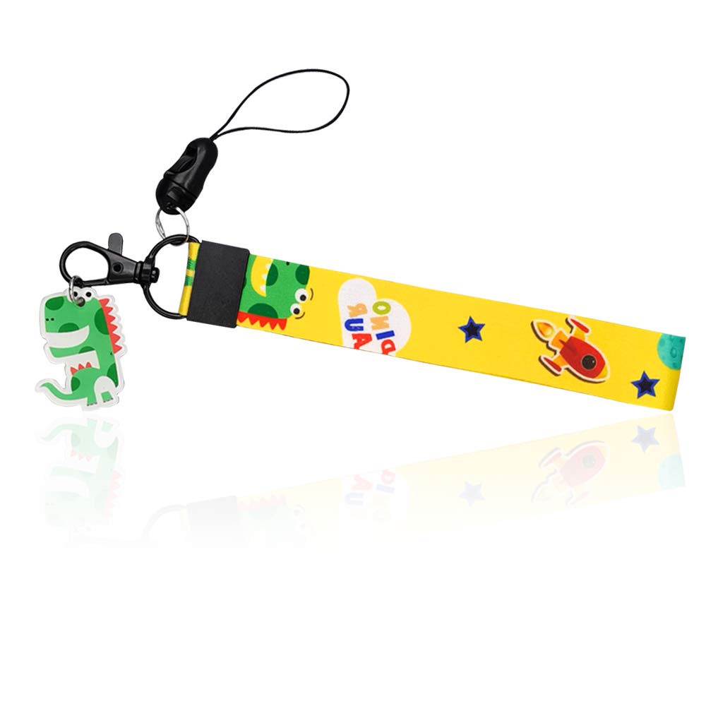 Funny Dinosaur Wrist Lanyard for Keys & ID Badges - Kids & Adults