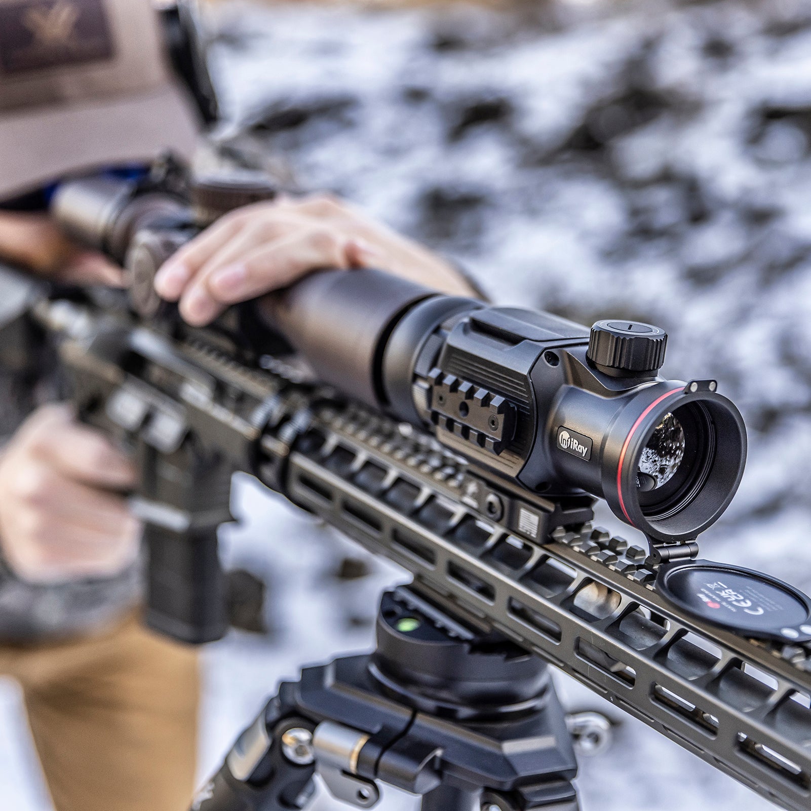 iRay Mate MAH50 Clip-On Thermal Monocular - 50mm Lens, 2400 Yard Detection Range for Hunting, Wildlife Observation & Outdoor Adventures