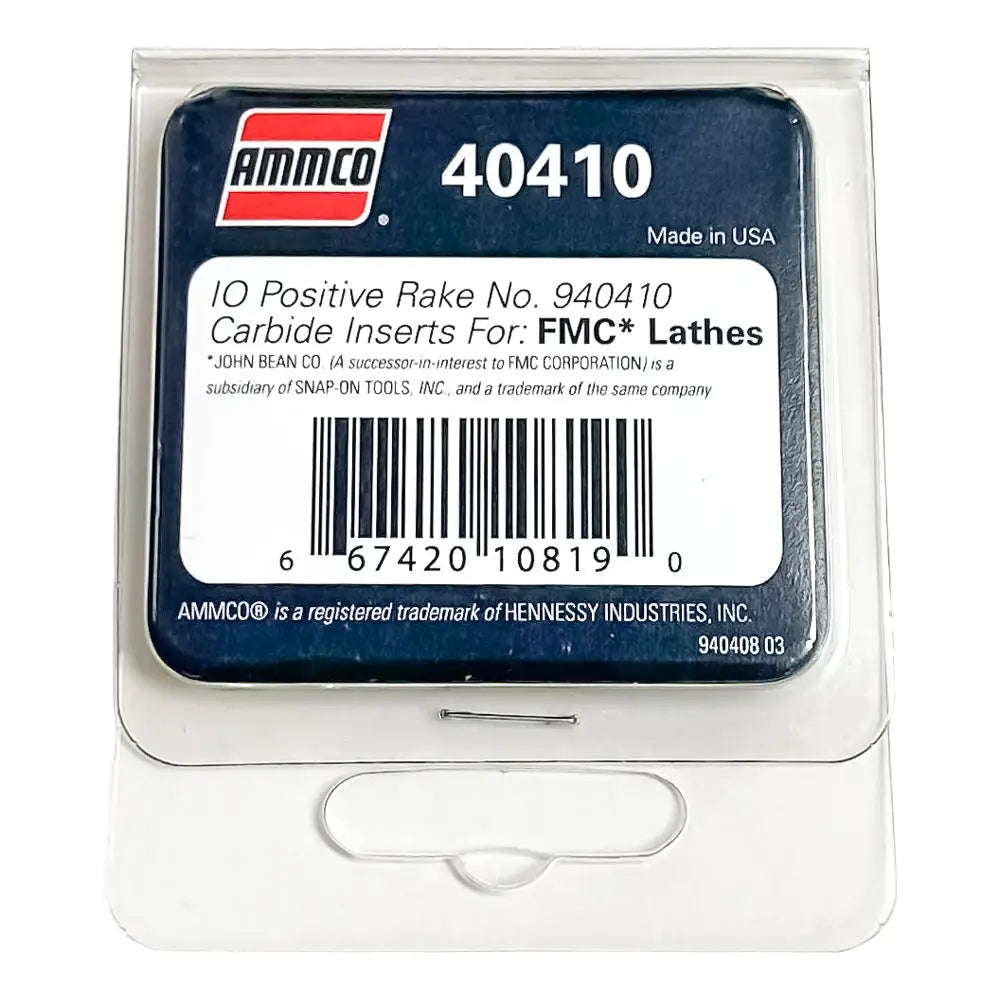 Ammco Carbide Insert Positive Rake for FMC & John Bean Lathes (10-Pack) - Durable Cutting Tools for Automotive Brake Rotor Resurfacing and Precision Machining