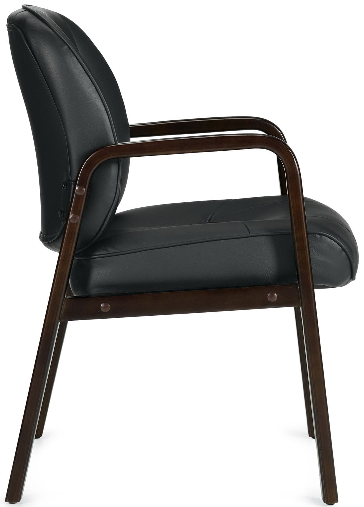 Premium Luxhide Leather Executive Office Chair - Ergonomic High Back Desk Chair with Adjustable Height & Lumbar Support [OTG11770B] - Perfect for Home Office, Conference Rooms & Executive Suites