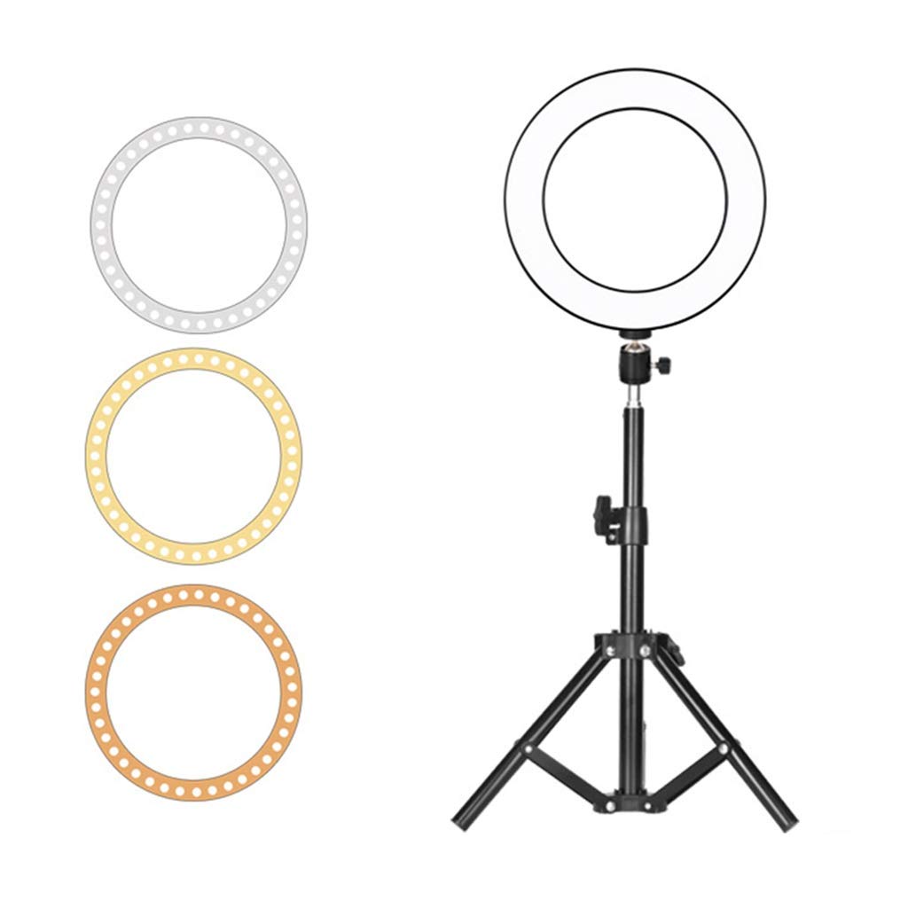 LED Ring Light with Stand & Phone Holder for Streaming, Makeup, Photography