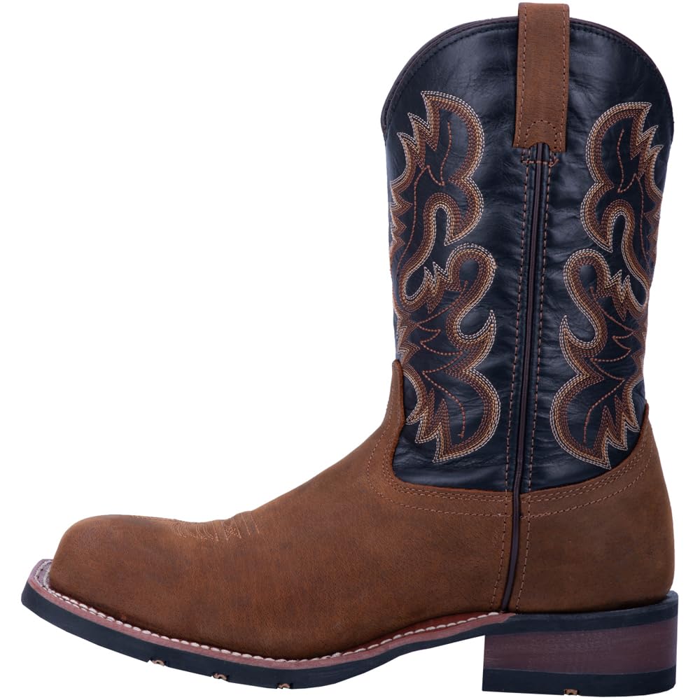 Laredo Men's Rockwell Electrical Hazard Steel Toe Work Boots - Brown Safety Shoes for Construction, Warehouse & Industrial Work