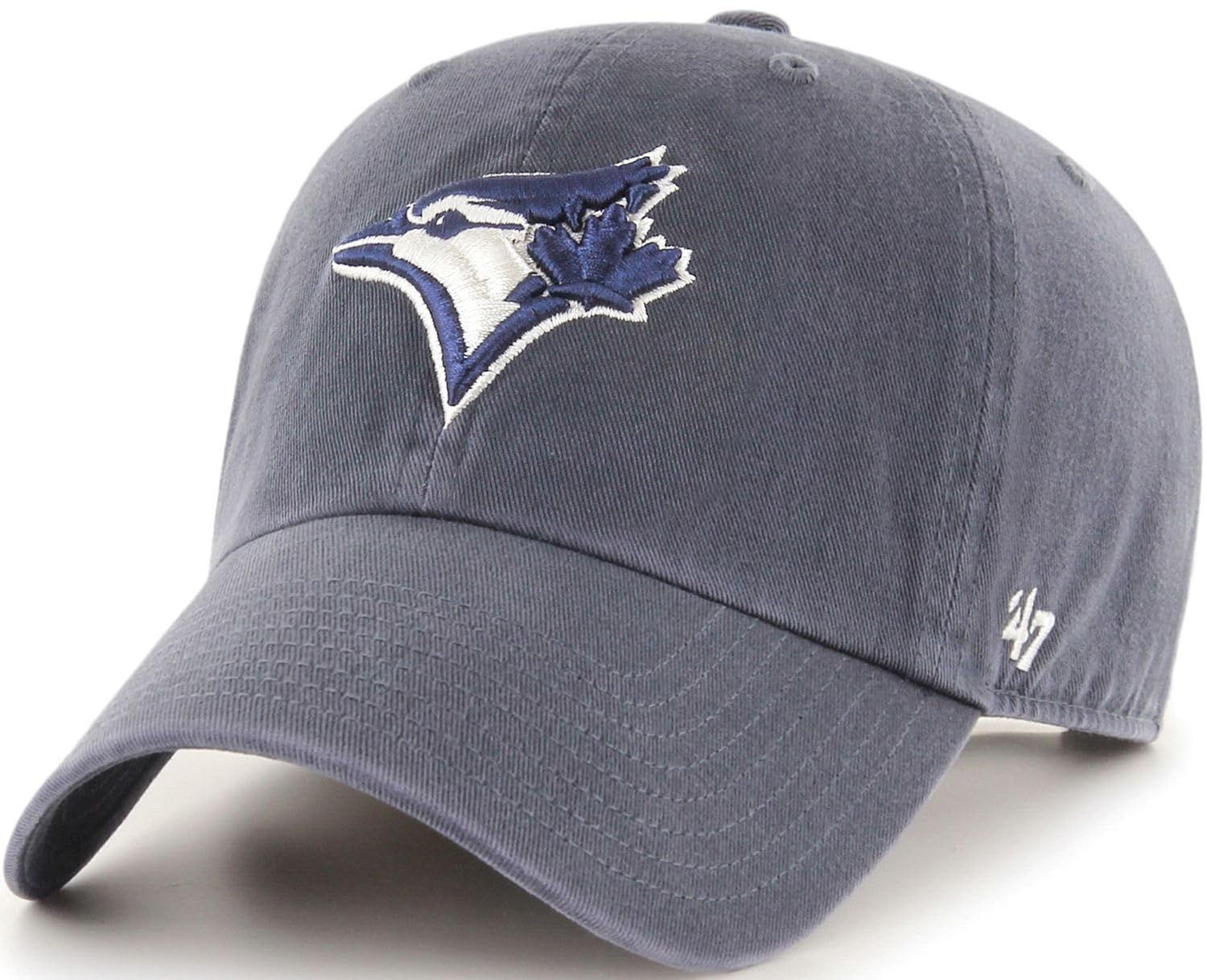 Vintage Toronto Blue Jays Adjustable Baseball Cap - 47 Brand MLB Hat in Grey for Men & Women | Perfect for Games, Casual Wear & Sports Fans
