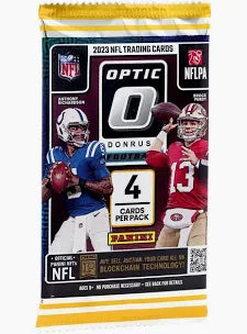 2023 Panini Donruss Optic Football Trading Cards Retail Pack - Collectible Sports Cards for NFL Fans & Trading Card Game Enthusiasts - Perfect for Collecting, Trading and Fantasy Football
