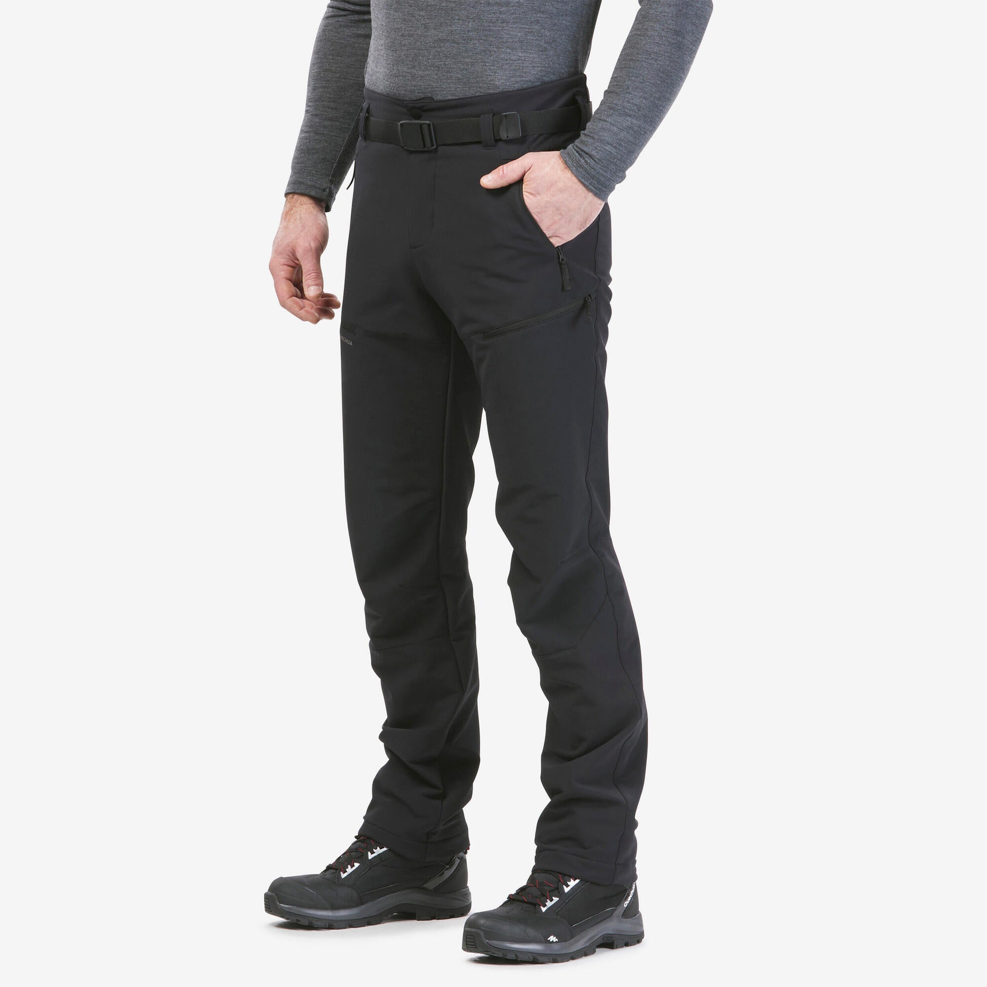 Quechua SH100 Waterproof Hiking Pants for Men - Lightweight Quick-Dry Outdoor Trekking Trousers for Camping & Mountain Climbing