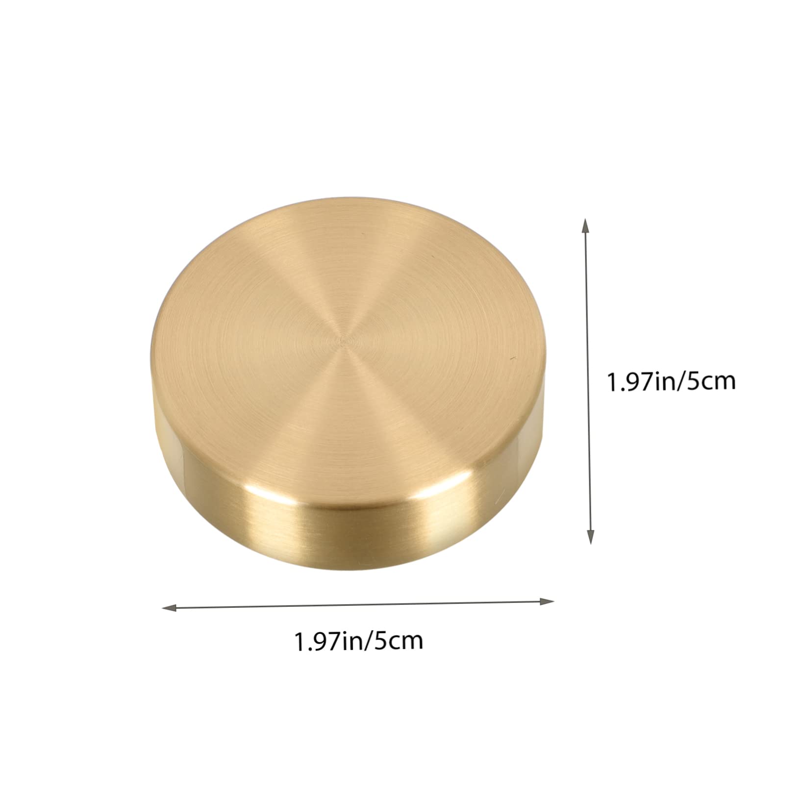 BESPORTBLE 4-Piece Brass Round Paperweights for Painting, Calligraphy, Drawing & Office Use - Chinese Letter Design - Perfect for Artists, Writers & Stationery Lovers