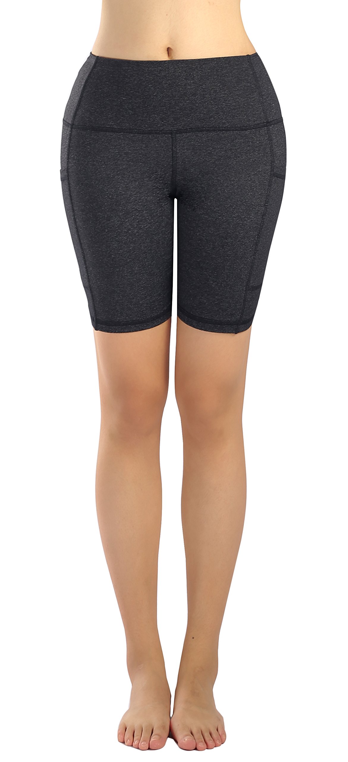 Women's High-Waist Yoga Leggings with Side Pockets - Breathable Workout Tights for Running, Gym & Lounge - Plus Size Activewear