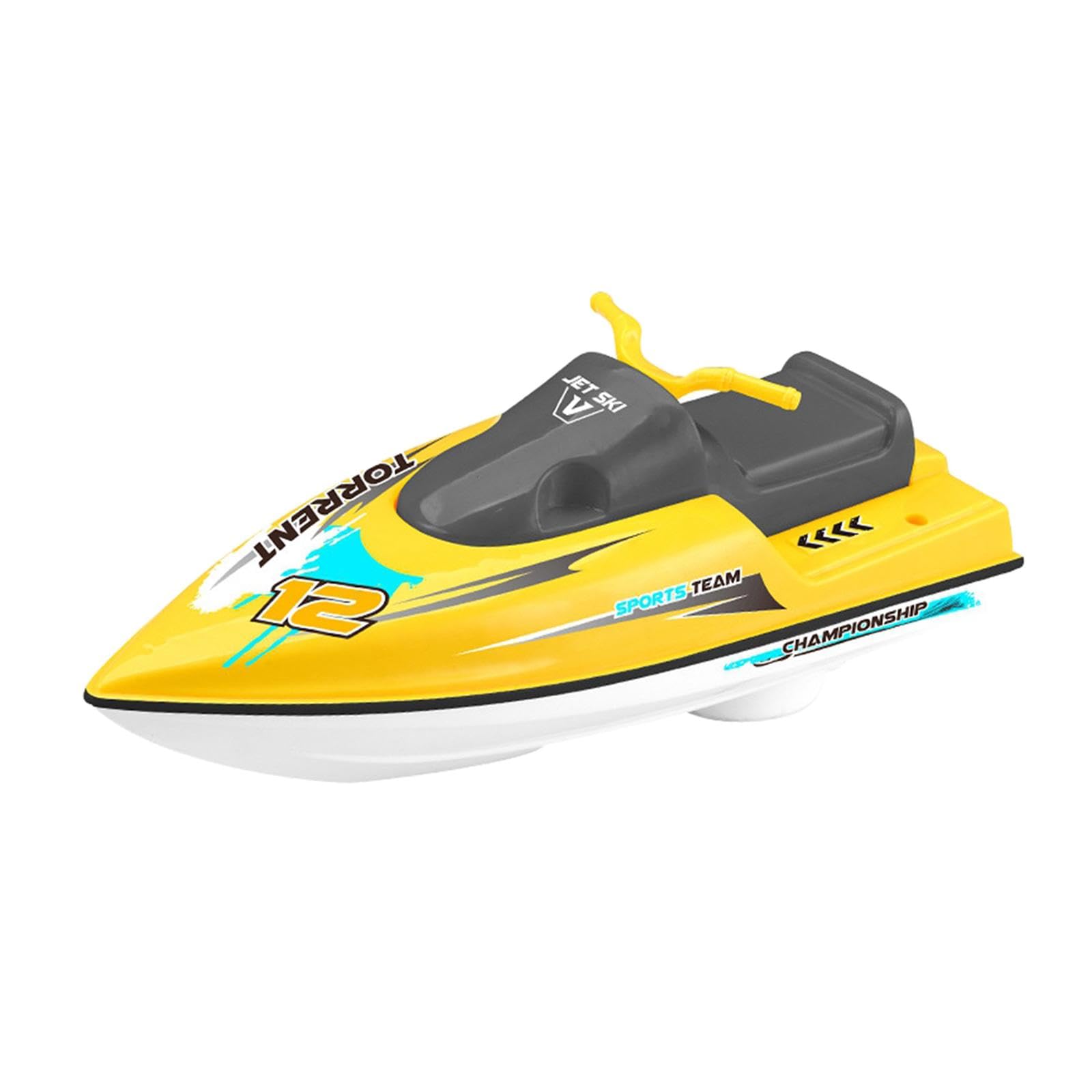 **MagiDeal Electric Speed Boat Toy for Kids - Remote Control Water Racing Boat, Fun Bath Toy & Pool Toy for Toddlers, Perfect Gift for Boys & Girls (Yellow) - Great for Bath Time, Pool Parties & Outdoor Water Play**