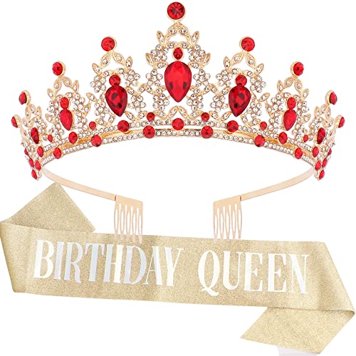 Red Gem+Gold Sash