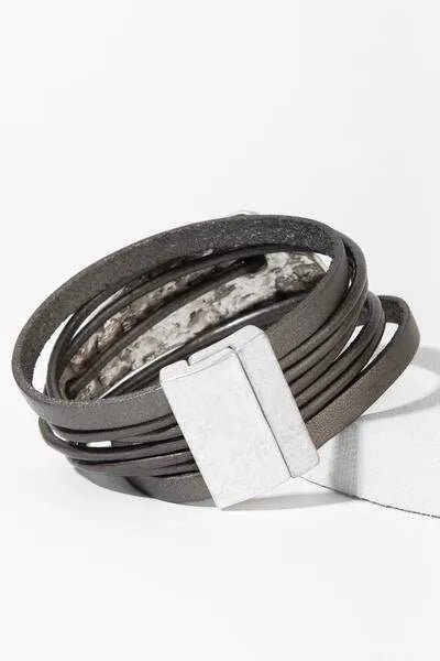 Absolute Zero Genuine Leather Bracelet for Men & Women - Stylish & Durable Handmade Leather Wristband - Perfect for Casual Wear, Gifts & Outdoor Adventures