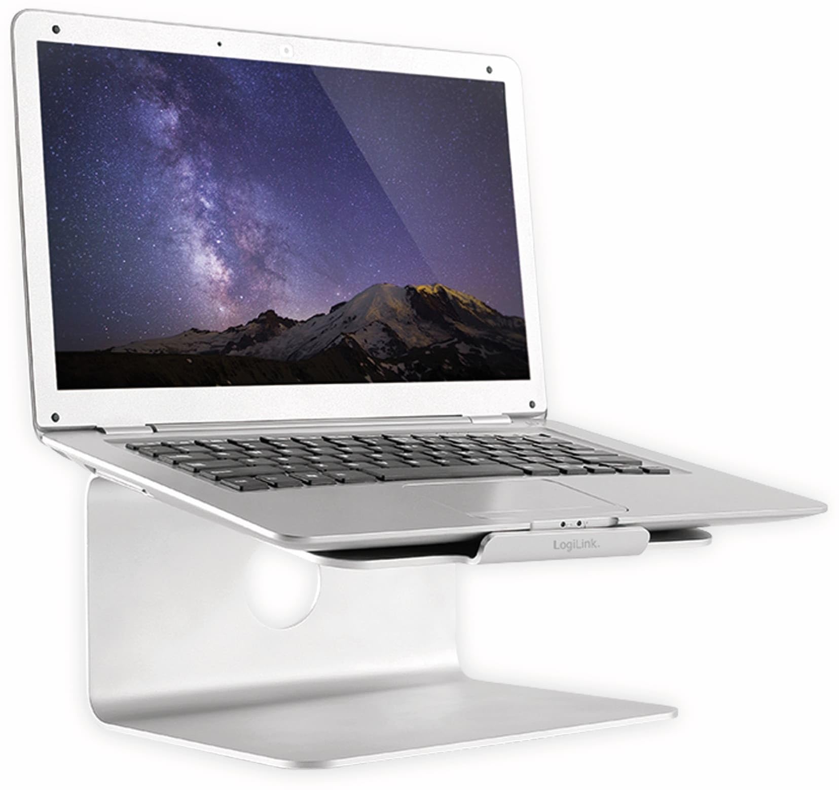 Premium Aluminum Laptop Stand for MacBook & Notebooks - Ergonomic Adjustable Height (5kg Capacity) - Perfect for Home Office, Gaming & Workspace Setup