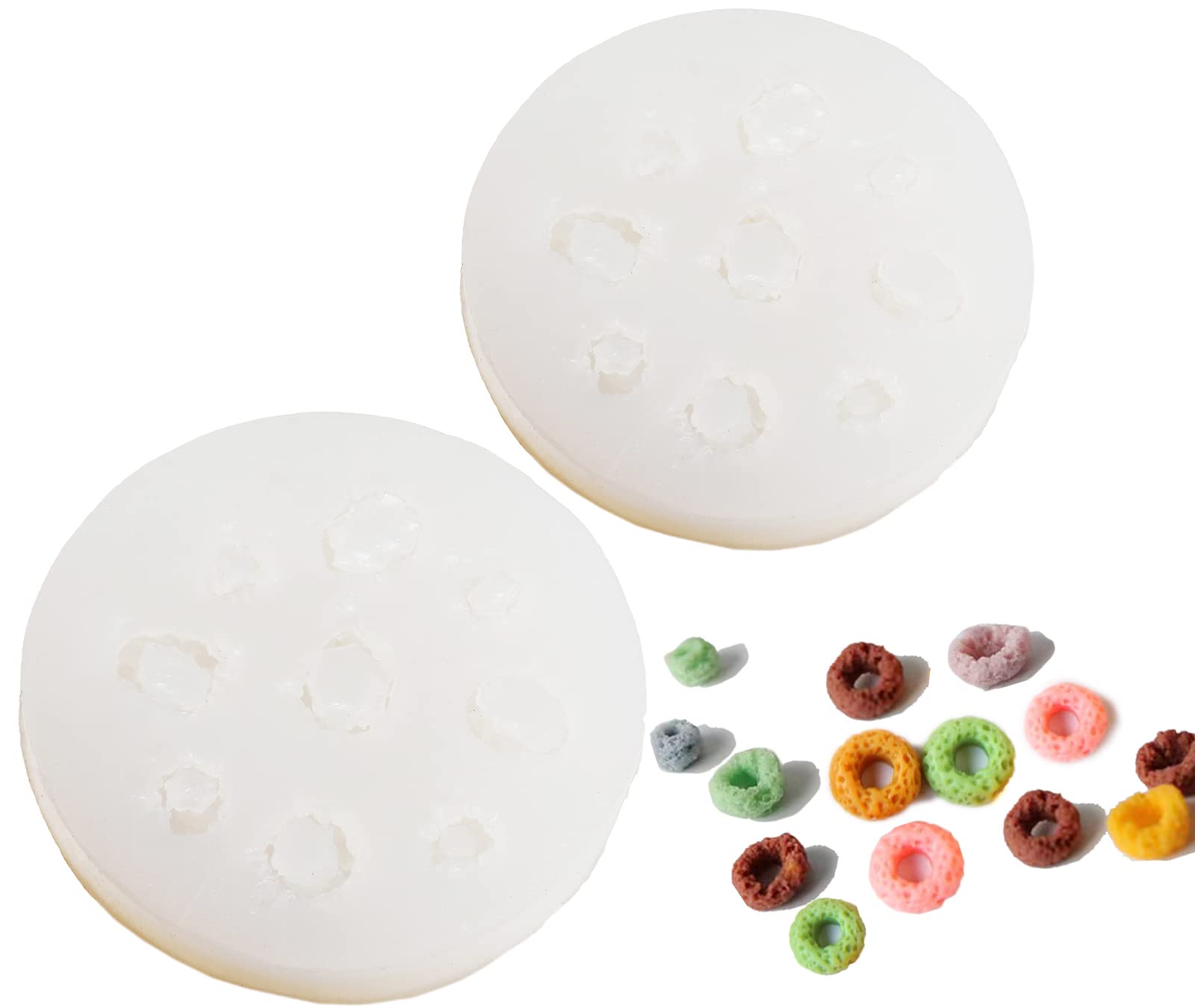 2 Pack Silicone Cereal Bowl Candle Molds - Non-Stick Loops Design for DIY Candles, Soaps, Resin Crafts - Perfect for Home Decor, Wedding Favors, and Gift Making