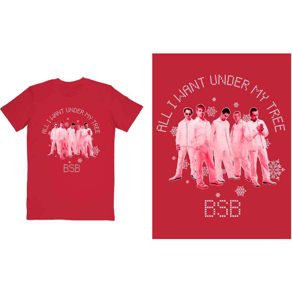 Backstreet Boys Unisex Christmas T-Shirt - All I Want for Christmas Holiday Gift Tee for Fans - Perfect for Concerts, Parties & Festive Outfits