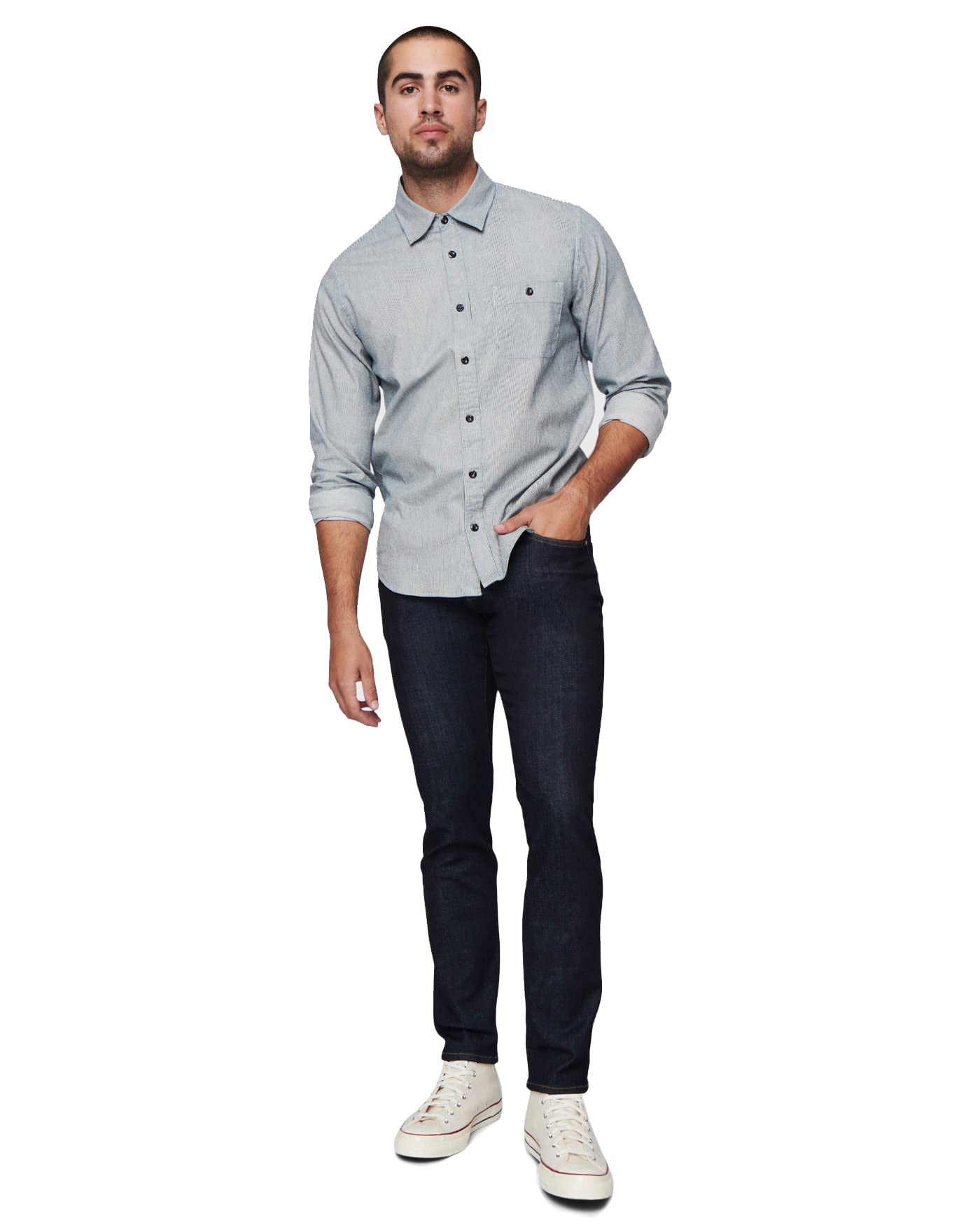 DSTLD Men's Skinny Slim Fit Stretch Denim Jeans - Comfortable & Stylish for Casual Wear, Night Out and Everyday Fashion