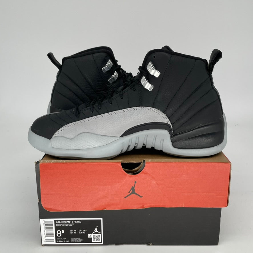 Original Air Jordan 12 Retro 'Barons' Basketball Shoes - Men's Size 8.5 / Women's Size 10W (Style: CT8013-010) - Perfect for Streetwear & Court Performance