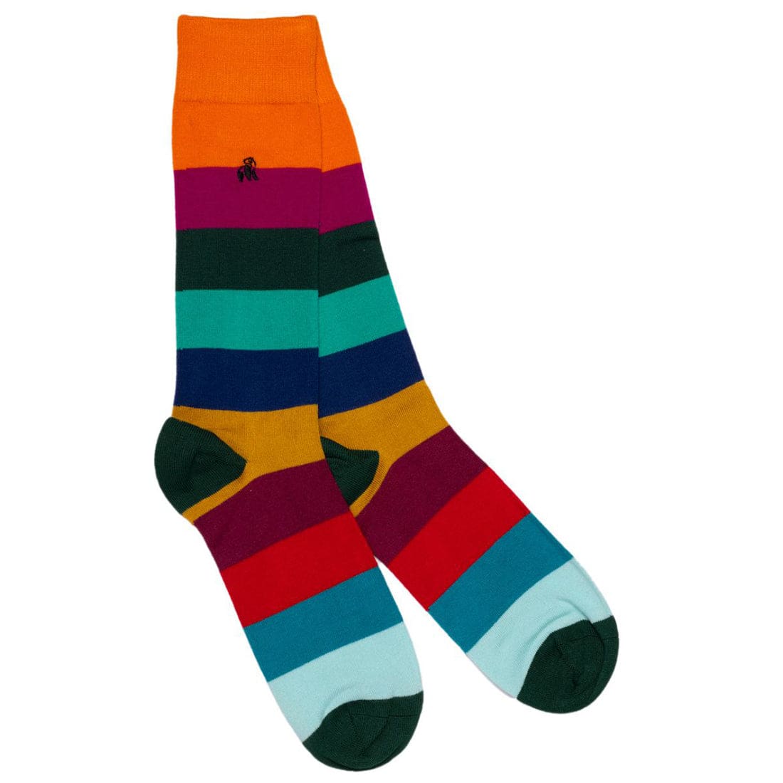 Breathable Block Striped Bamboo Socks for Men & Women - Soft Comfortable Ankle Socks for Running, Yoga & Daily Wear