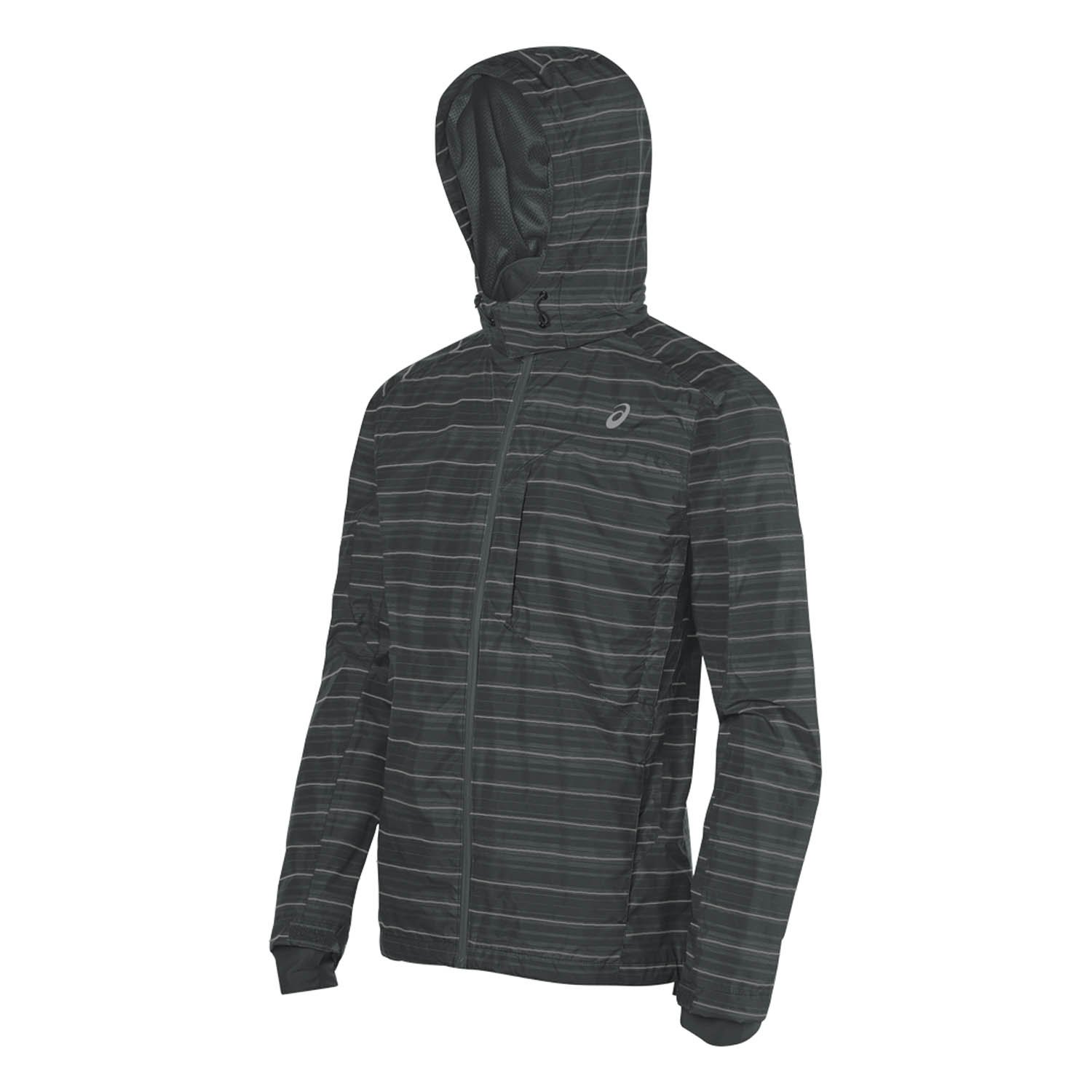 ASICS Men's Storm Shelter Jacket - Waterproof Windbreaker Running Jacket for Outdoor Sports & Hiking - Lightweight Breathable Raincoat for Jogging, Cycling & Travel