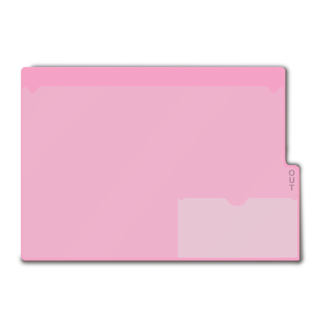 Vinyl File Folders with Short Tabs - Letter Size 9-1/8