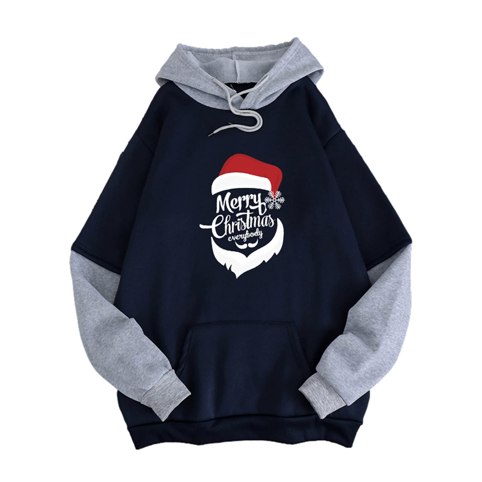 Women's Corset Top Sweatshirt - Casual Christmas Letter Print Long Sleeve Round Neck Blouse | Holiday Party, Office Wear & Cozy Winter Outfits