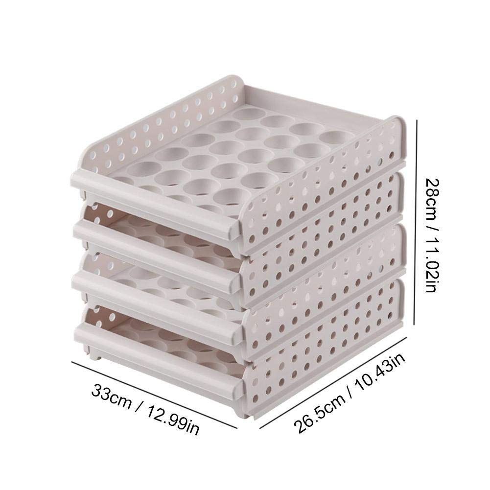4-Layer Egg Storage Box for 120 Eggs - Kitchen Organizer for Fridge & Pantry