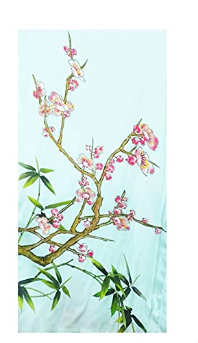 Women's 100% Pure Silk Kimono Robe - Short Sleeve Bathrobe & Pajama Set for Spa, Lounge & Sleepwear | Lightweight Summer Cover Up for Home & Travel