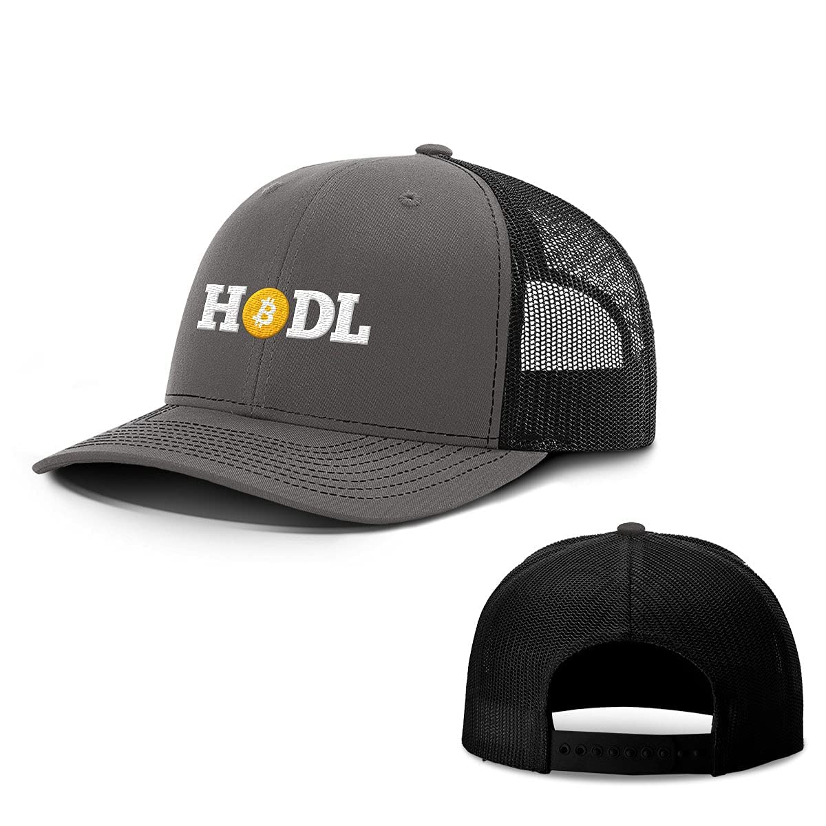 HODL Bitcoin Mesh Baseball Cap for Men - Breathable Adjustable Snapback Hat with Mesh Back - Perfect for Casual Wear, Outdoor Activities & Crypto Enthusiasts
