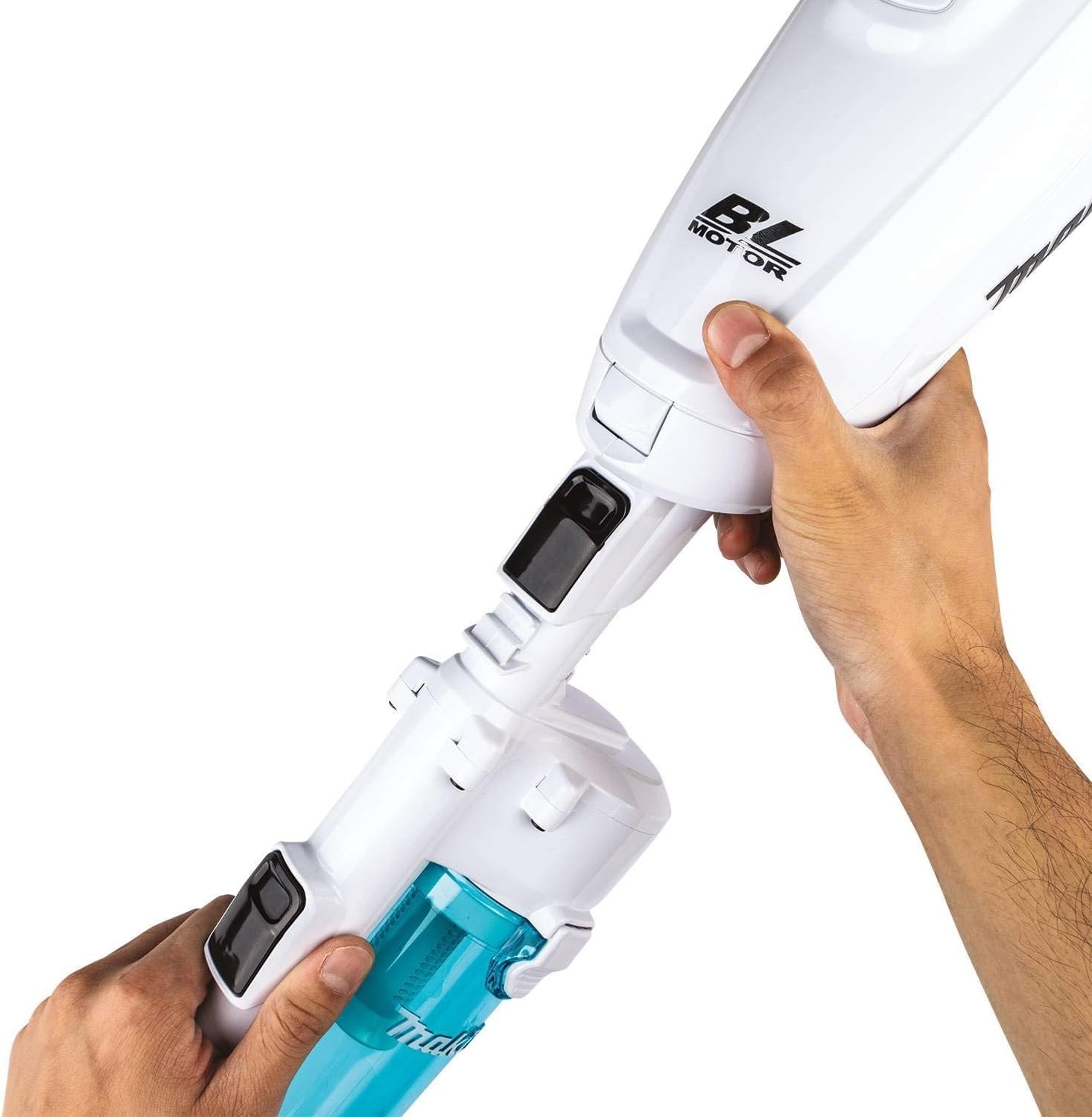 Makita 191D70-5 White Cyclonic Vacuum Attachment with Lock - Perfect for Woodworking, Construction & DIY Dust Collection