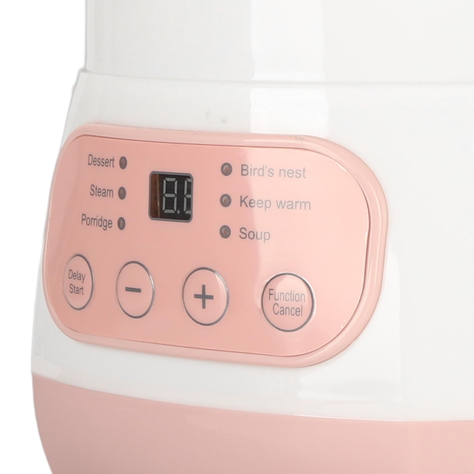 1L Electric Stew Pot with Smart Anti-Dry Burn Protection, Ceramic Soup Cooker with Timer Function for Home Kitchen (110V US Plug) - Perfect for Slow Cooking, Meal Prep & Healthy Eating