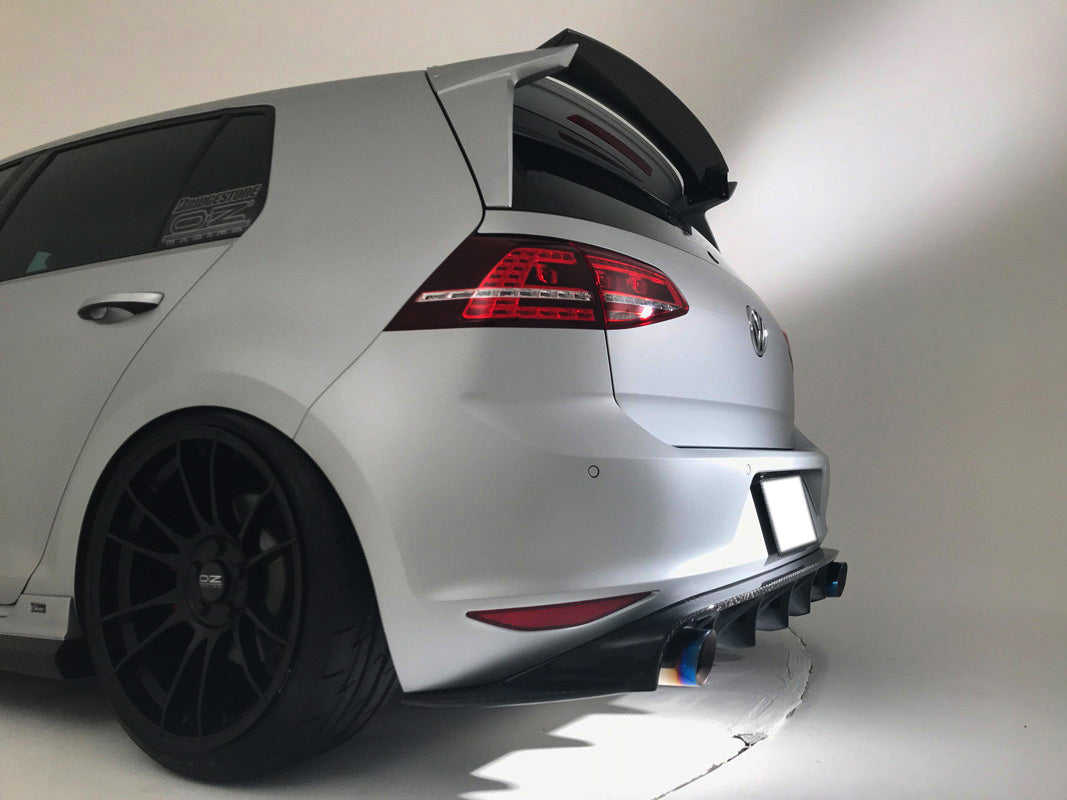 Dark Red Lens Rear Bumper Reflector Lenses for VW MK7 GTI, e-Golf, Golf R (2015-2019) - High Visibility Safety Upgrade for Night Driving & Custom Styling