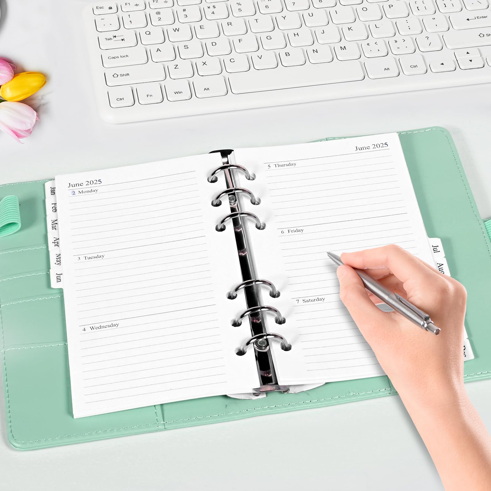 2025 Weekly & Monthly Planner Refill Pages - A6 Size 3.8